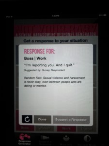 I'm reporting you. And I quit.